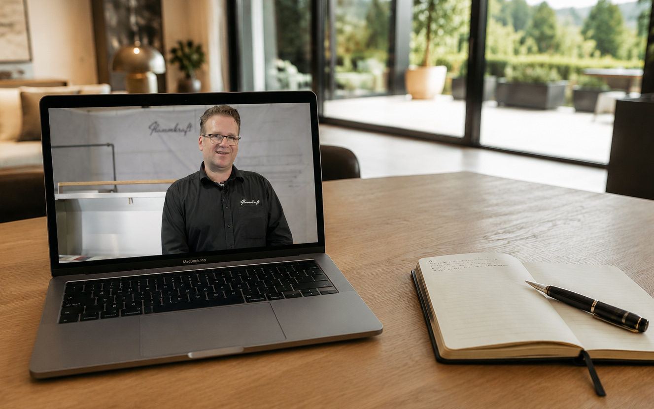 Jan bei der Videoberatung